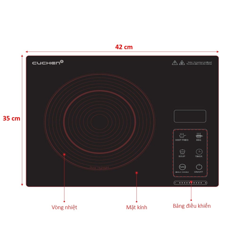 Bếp hồng ngoại Cuchen CHR-F160VN