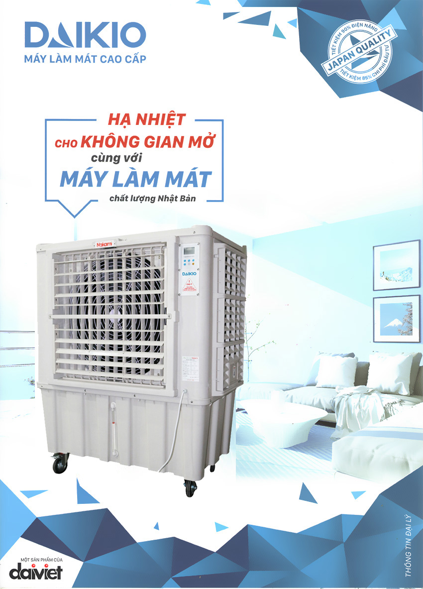 Daikio DK-15000A hình dáng mẫu mã đẹp độc quyền của Daikio