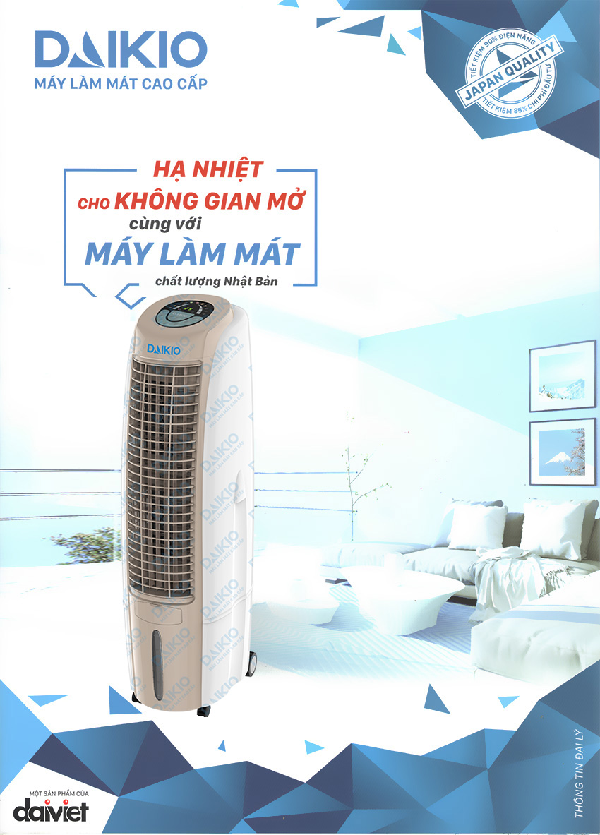 Daikio DK-2500B hình dáng mẫu mã đẹp độc quyền của Daikio