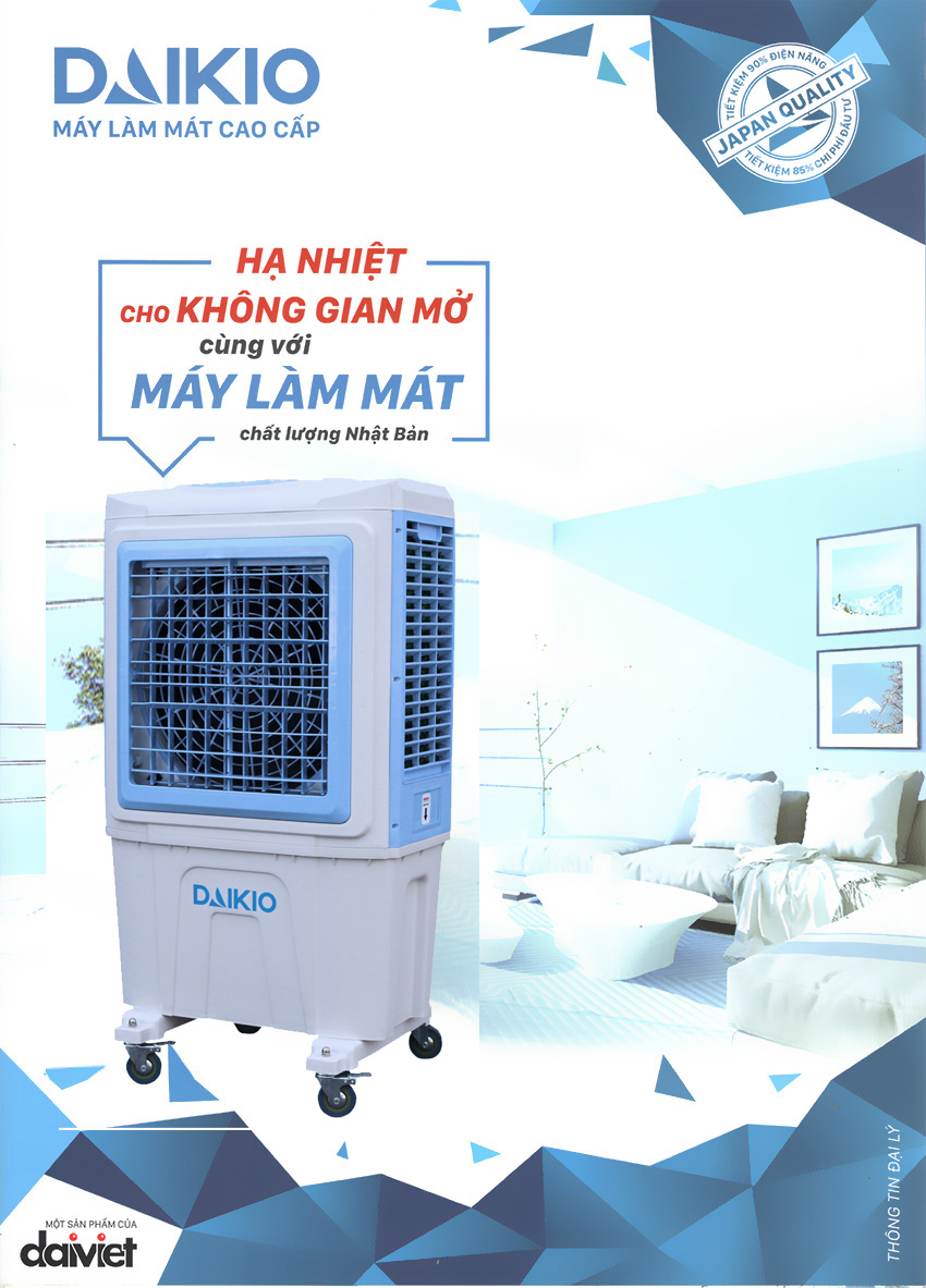 Daikio DK-5000B hình dáng mẫu mã đẹp độc quyền của Daikio