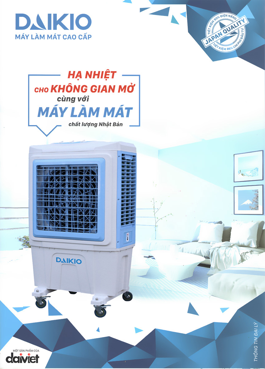 Daikio DK-5000D hình dáng mẫu mã đẹp độc quyền của Daikio
