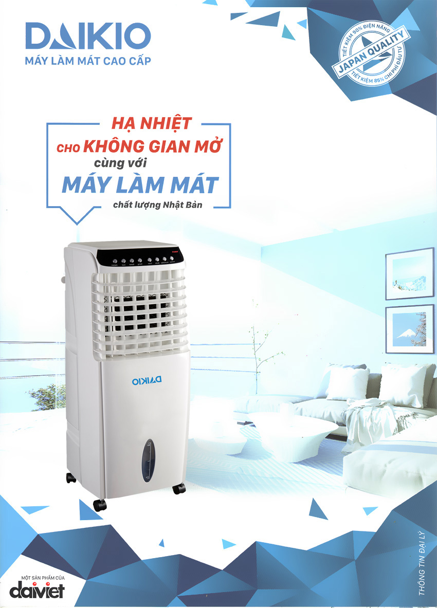 Daikio DK-800A hình dáng mẫu mã đẹp độc quyền của Daikio