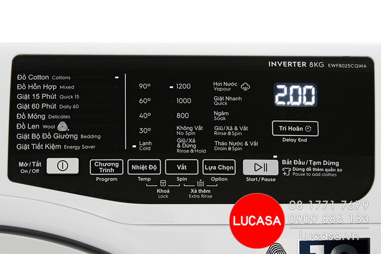 Máy Giặt Electrolux EWF8025BQWA