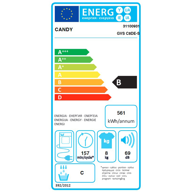 Máy sấy Candy GVS C8DE-S