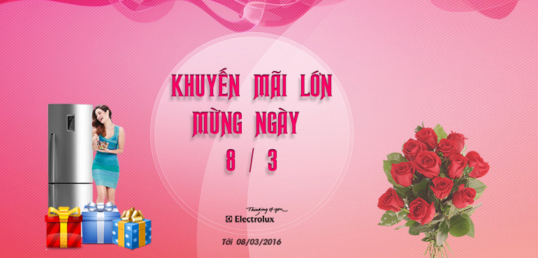 Tưng bừng khuyến mãi ngày 8/3 điện máy Lucasa Việt Nam