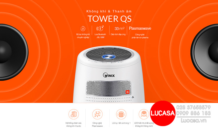 Máy Lọc Không Khí Winix TOWER QS