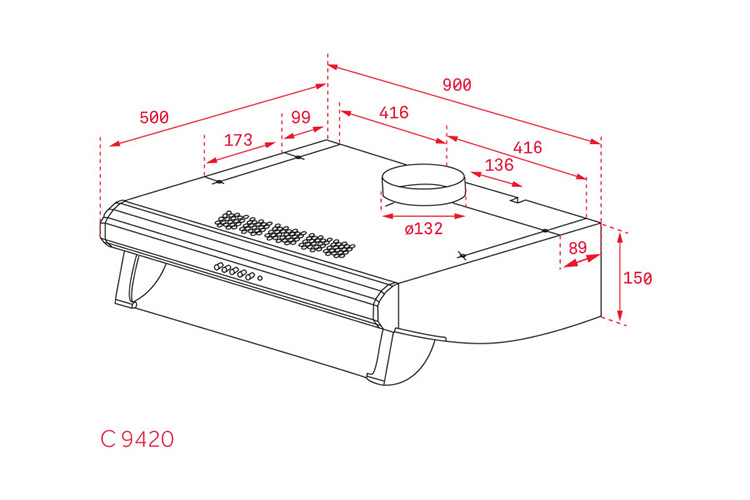 Máy Hút Mùi Teka C 9420