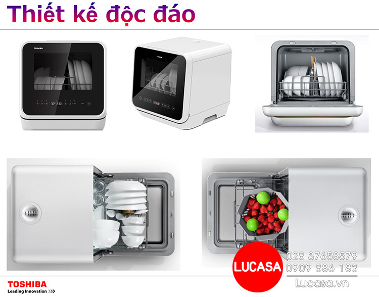Máy Rửa Chén Mini Toshiba DWS-22AVN(N)