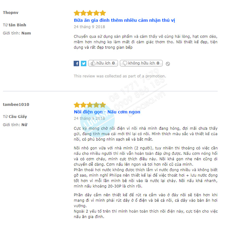 Review Nồi Cơm Điện Philips HD3132/68